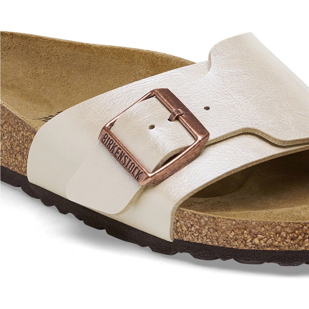 Birkenstock Catalina Birko-Flor Sandal Graceful Pearl White Medium Narrow 39 NEW - Picture 2 of 13